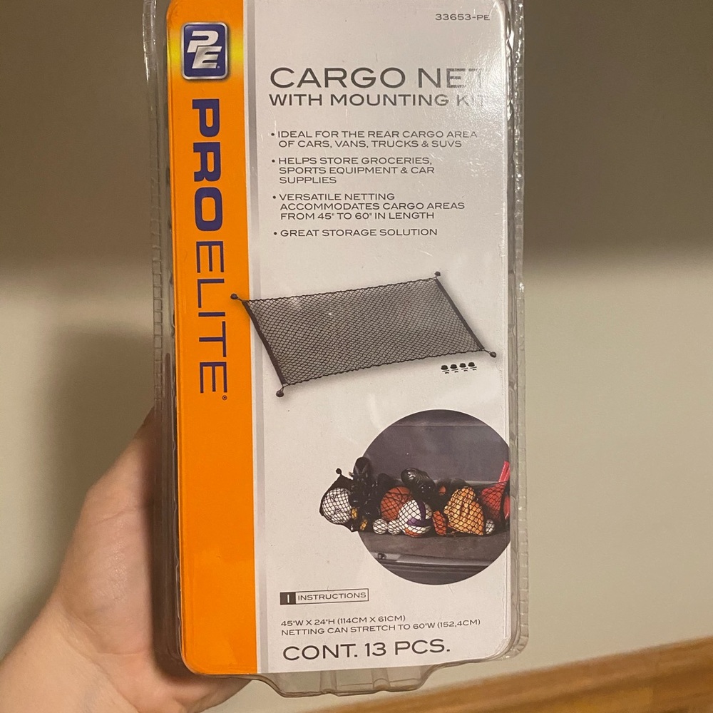 ProElite Cargo net for vehicle trunk organization